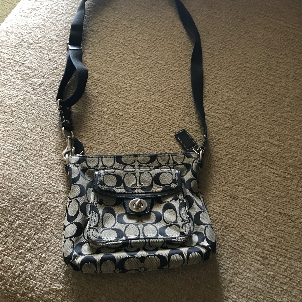 Coach side cross body purse